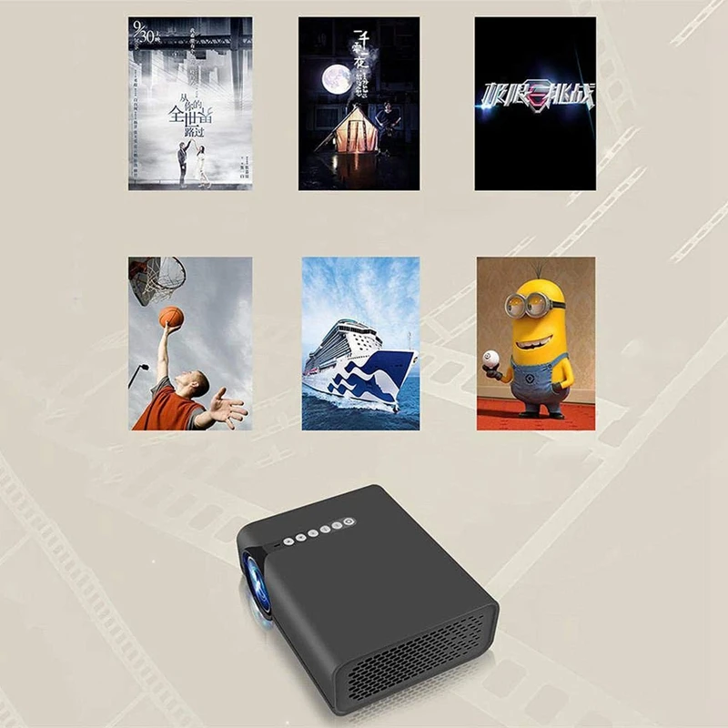 Светодиодный мини проектор Yg530 телефон прямое подключение экранирующий Hd 1080 P