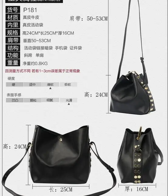 Высококачественная модная повседневная женская сумка на плечо из натуральной