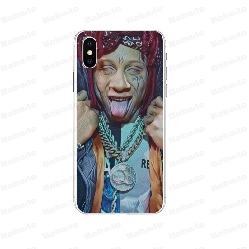 Чехол для телефона Babaite Trippie Redd чехол iPhone 7 7plus 5 5Sx 6 8Plus X XS MAX XR Новинка | Мобильные