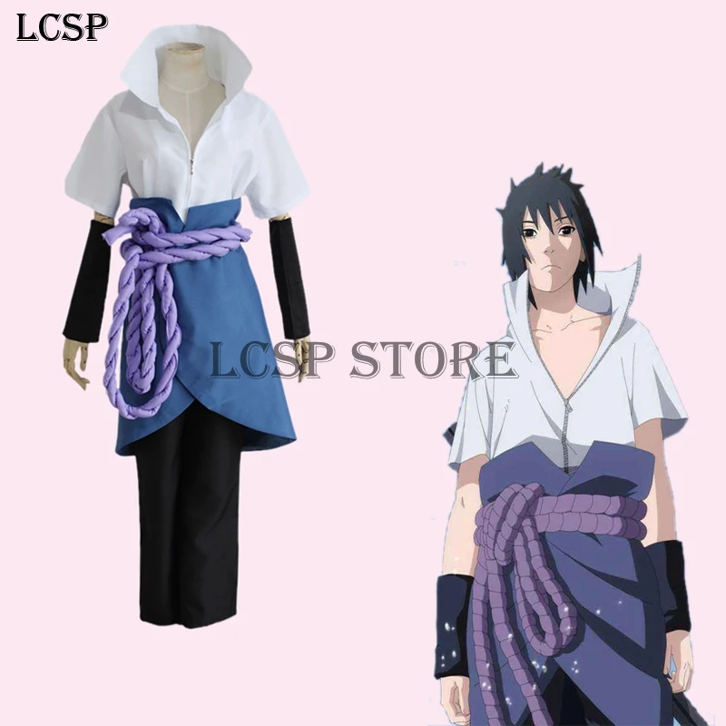LCSP японское аниме NARUTO Uchiha Sasuke кимоно косплей костюм униформа наряд Одежда|kimono