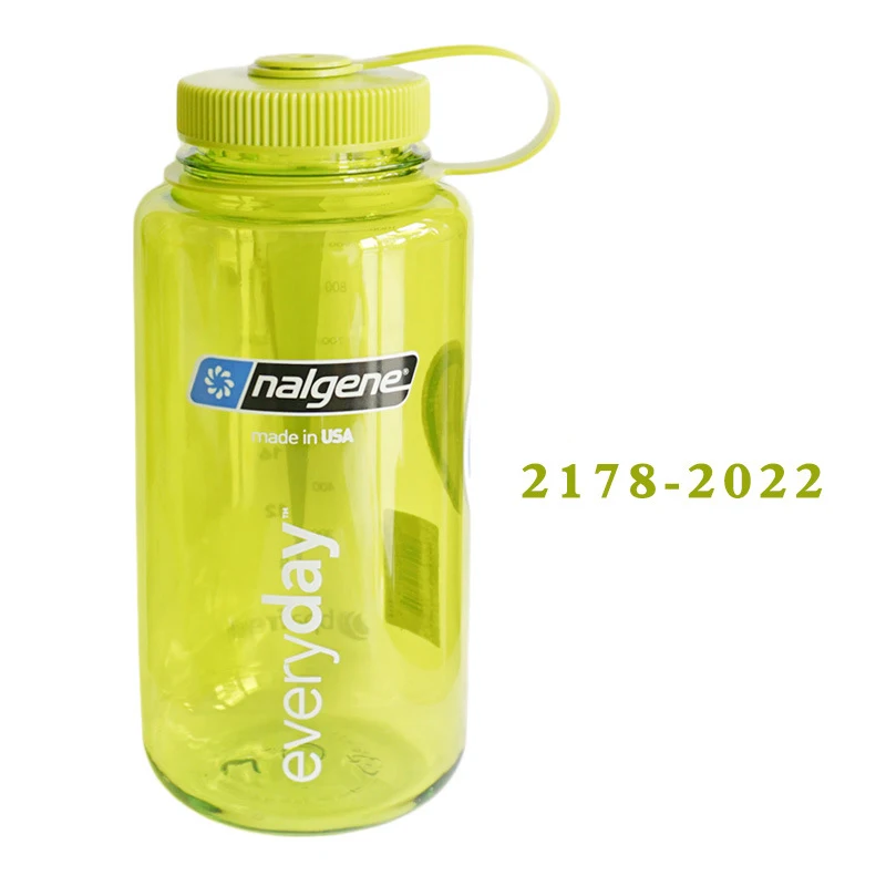 Nalgene Портативный Спорт на открытом воздухе чашки пластиковый стакан воды Велосипеды спортивный чайник герметичные чашки Пеший Туризм Спортивная бутылка для воды 1000 мл - Цвет: 2178-2022