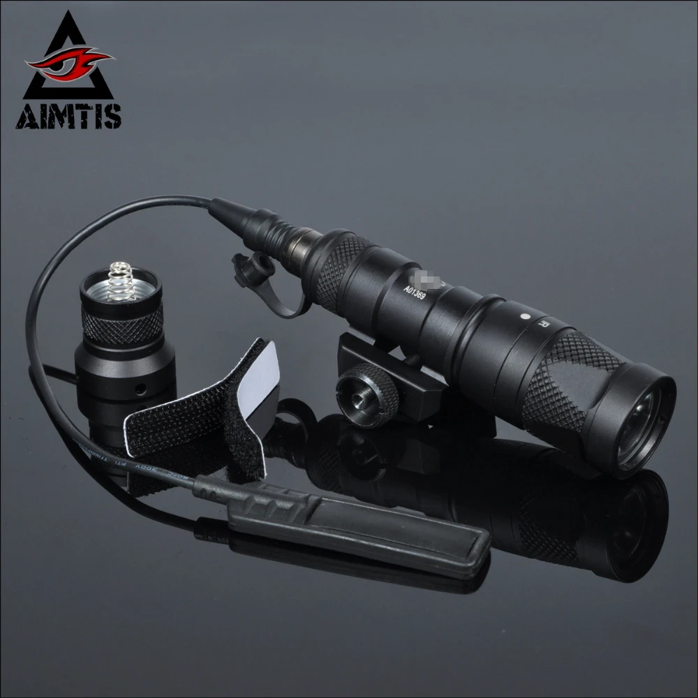 

AIMTIS M300V Tactical Flashlight Gun Weapon Light With Constant Strobe momentary Output For 20mm Picatinny Rail Free Shipping