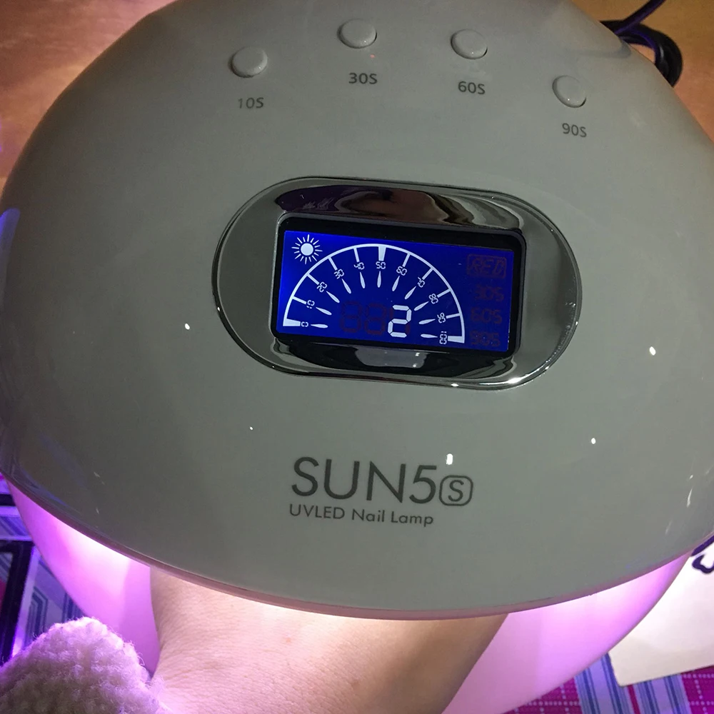 Новый Сушилка для ногтей 72 Вт 30 светодиодный светильник SUN 5 УФ-лампа