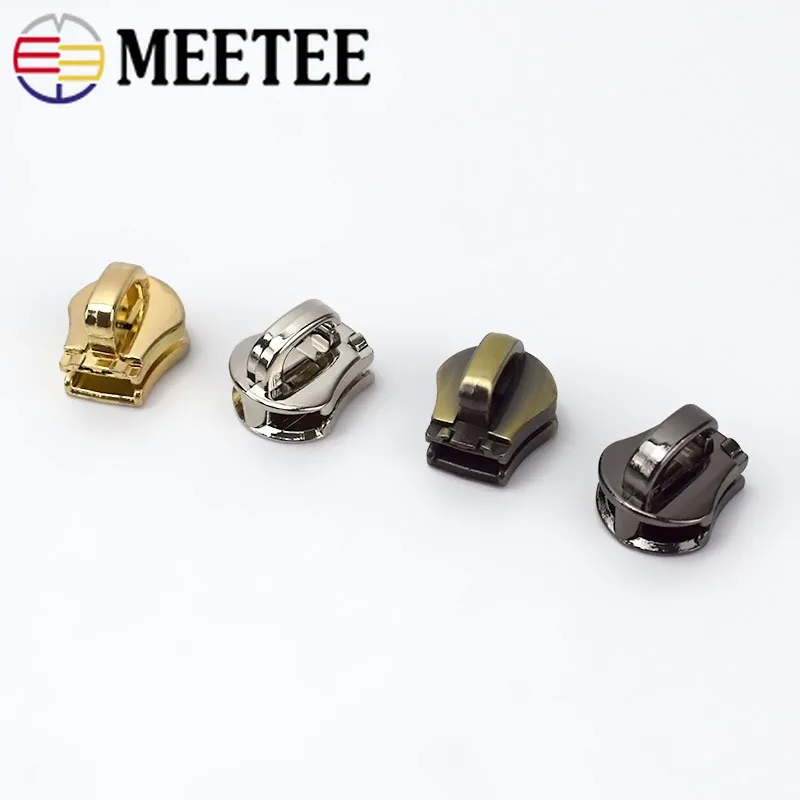 

8# Eco-friendly Spring Lock Metal Zipper Sliders for Metal Zipper Bag Zipper Head Zip Repair Kit Garment Accessories KY814