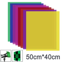 neewer 8 pieces gel color filter with 8 colors 16x20 inches transparent color film plastic sheets correction gel light filter
