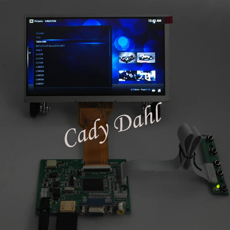 Плата контроллера ЖК драйвера HDMI VGA 2AV наборы сделай сам 7 дюймов 800 х480 TFT AT070TN94 92 90