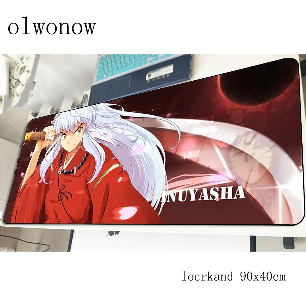 Коврик для мыши inuyasha на день рождения 900x400x2 мм лучшие игровые коврики Большие