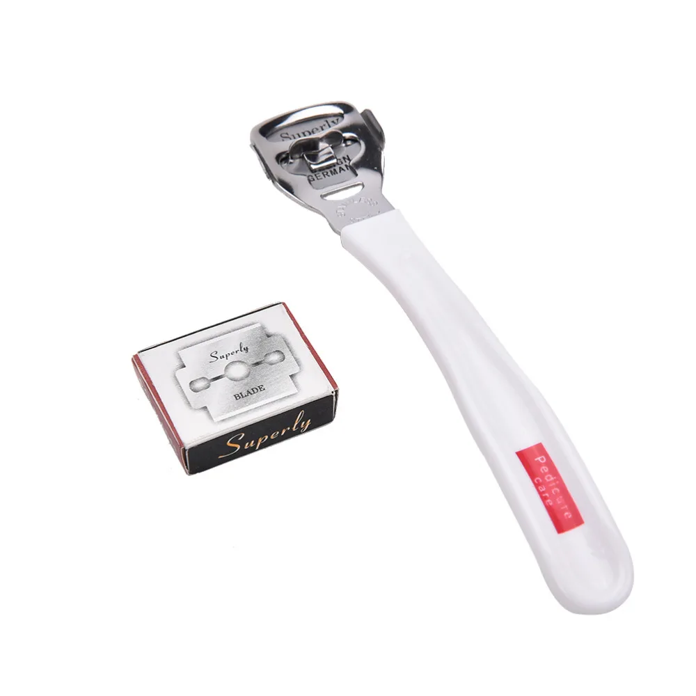 Foot Hard Skin Remover Hand File Care Pedicure Machine + 10 Blades Rasp Corn Cutter Callus Cuticle Shaver | Красота и здоровье