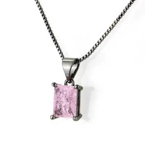 Necklace SUNSLL Черный Цвет Медь многоцветный трещина кубического циркония серьги гвоздики и кулон ожерелья Ювелирные наборы женские модные наборы - Окраска металла: Necklace