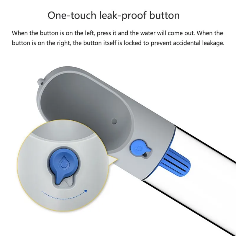 Питьевая вода для собак 400 мл бутылка питомца щенка кота Спортивная портативная