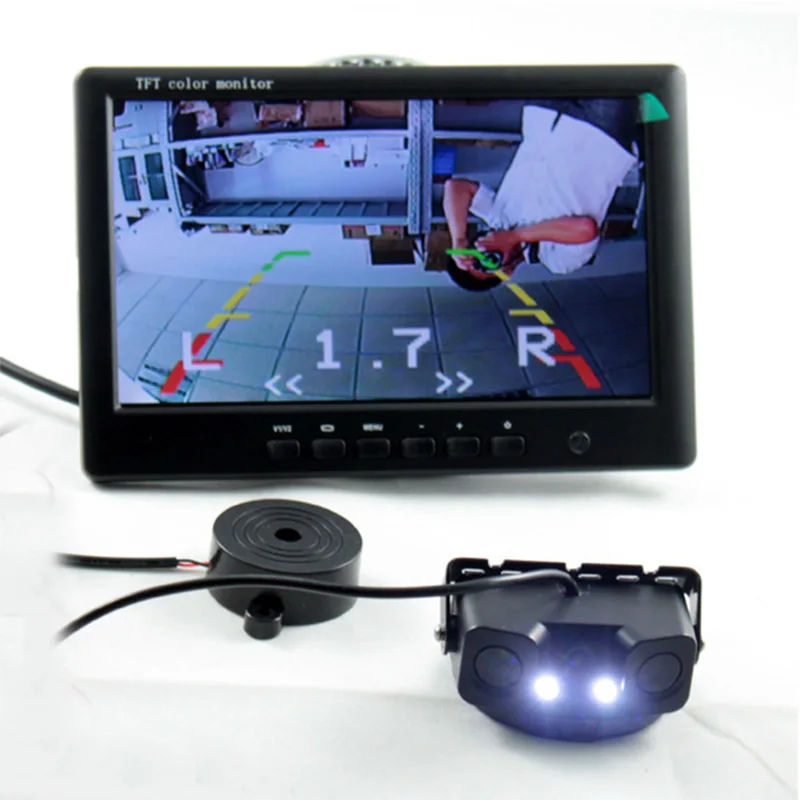 

Car Parking Assistance LCD High-resolution TFT LED 3 in 1 170 degree angle With Sensor on Rearview Camera 4.3 Inch Car Monitor