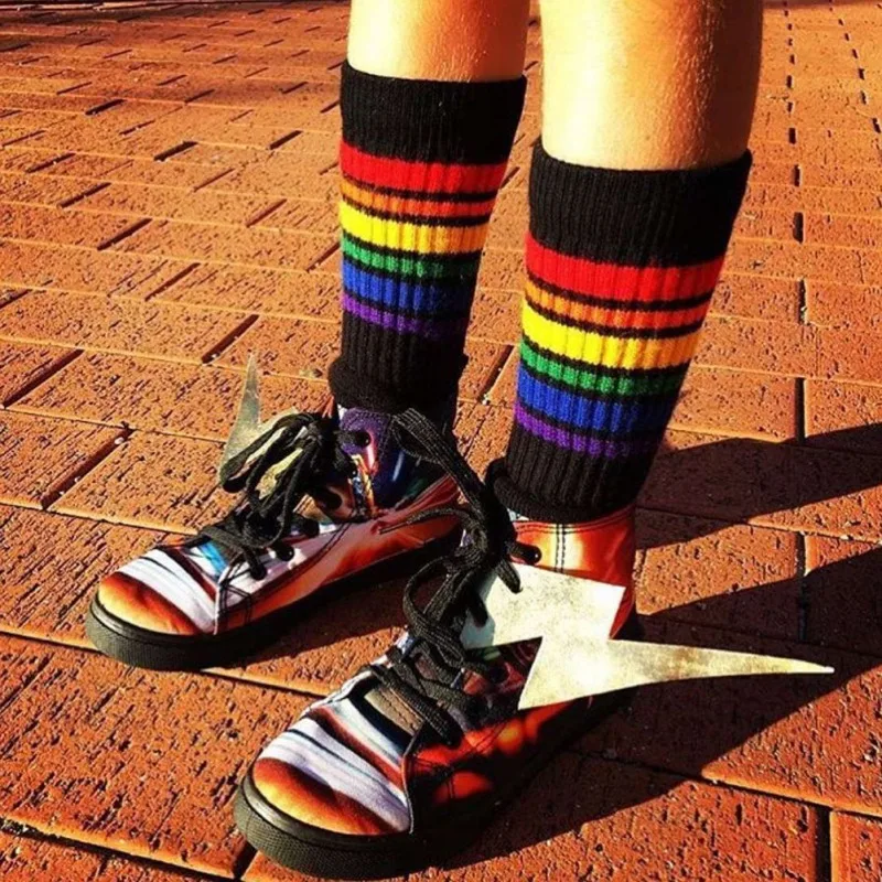 

Kids Knee High Socks For Girls Boys Football Stripes Cotton Sports School Socks Skate Children Baby Long Tube Leg Warm