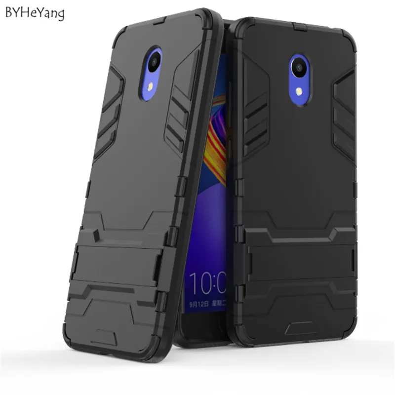 Чехол byheyang для Meizu M6 противоударный бронированный роскошный силиконовый жесткая