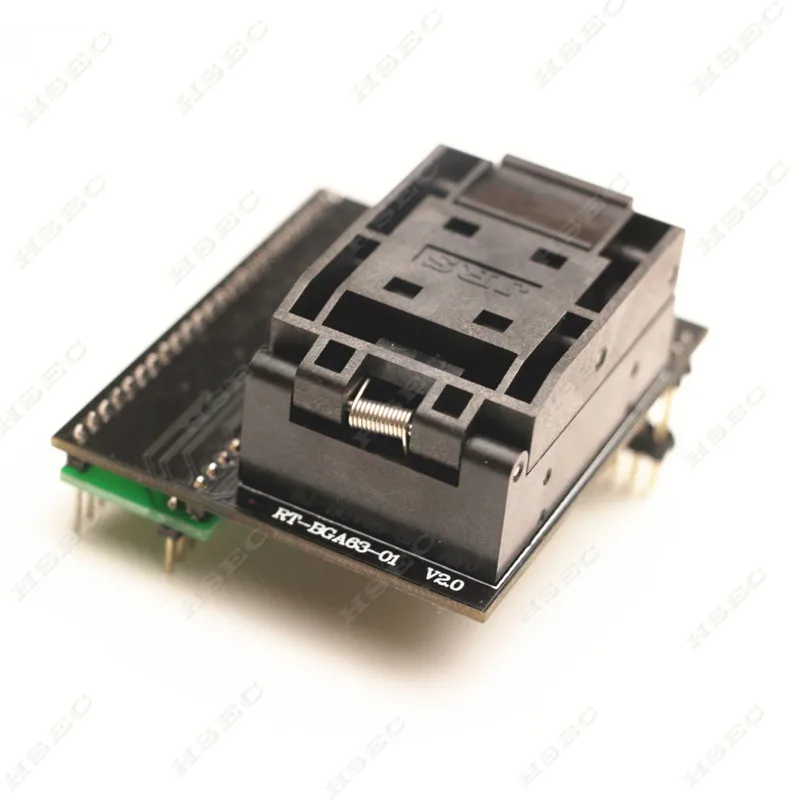 RT-BGA63-01 V2.0 EMMC NW267 BGA63 адаптер гнездо для RT809H программист шаг 0,8 мм 9X11limiter рамка