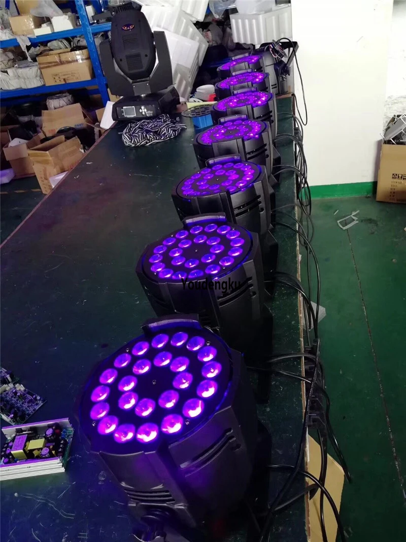 6 штук с футляром RGBWA UV 24x18 светодиодный сценический par can led dmx свет прайс-лист для