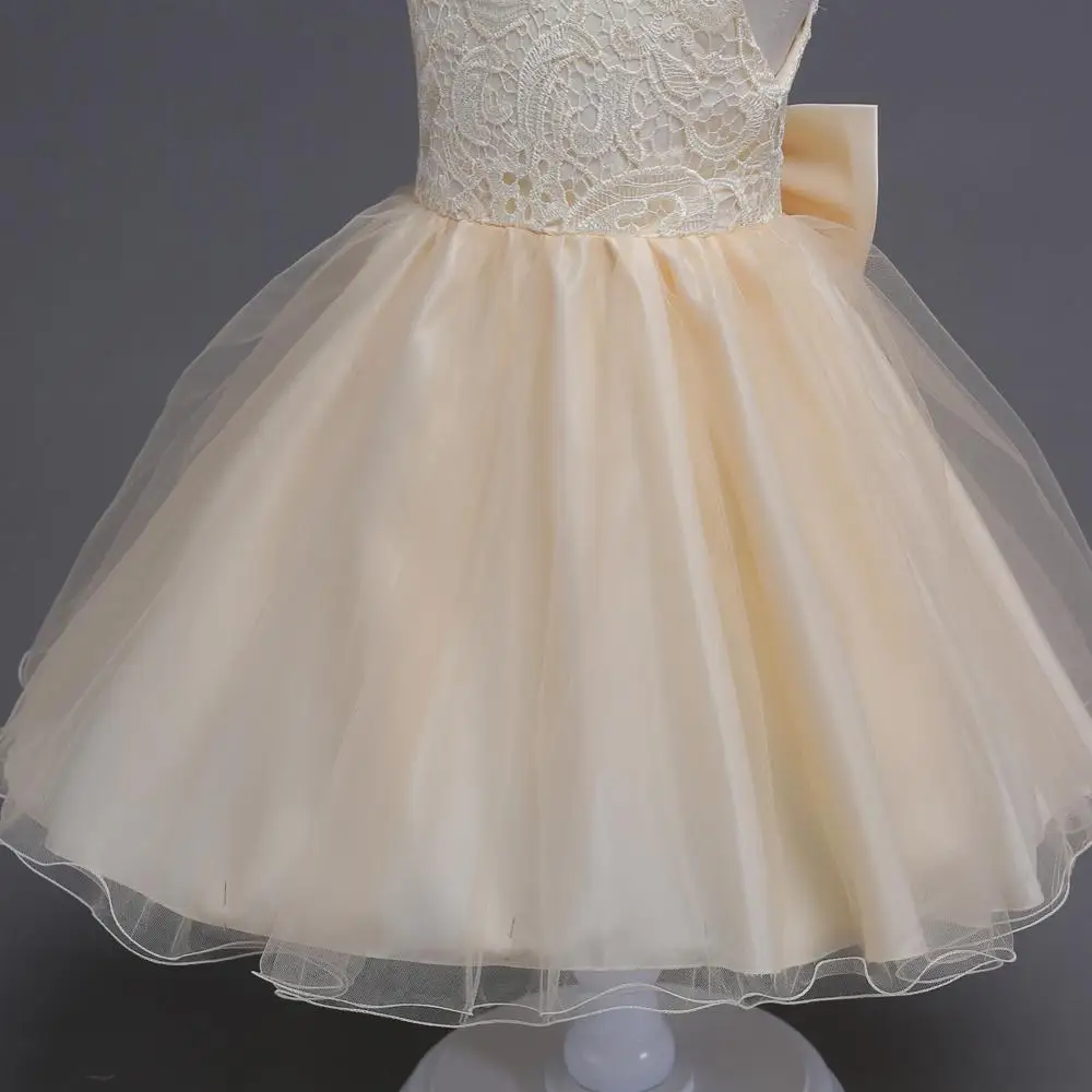 2019New pattern party dress for kids gir Stage performance Wedding presiding Sleeveless Backless Medium and small children | Детская