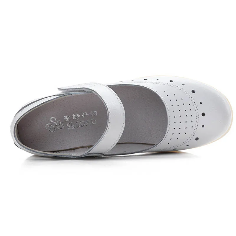 Горячая распродажа женская обувь из натуральной кожи для медсестер модная