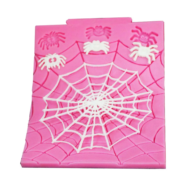 

Gothic Halloween Mold Fondant Cake Silicone Mold Spider Web Pumpkin Ghosts Bat Chocolate Clay Candy Molds Kitchen Baking