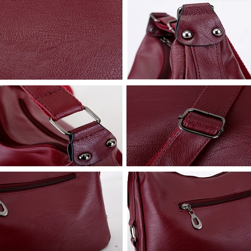 Мягкие сумки через плечо для женщин Сумки из искусственной кожи дизайнерские