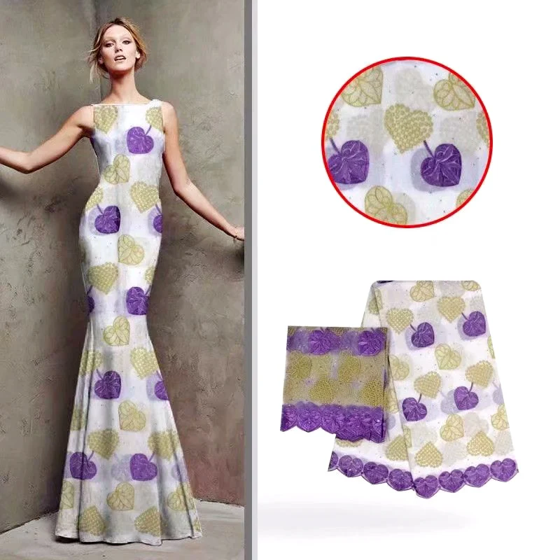 Африканская швейцарская вуаль кружева высокого качества в Швейцарии