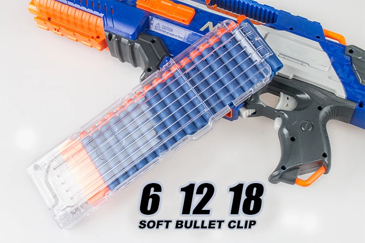 6-12-18 оранжевый зажим для перезарядки для журналов Nerf круглые Дартс сменный игрушечный пистолет Мягкая Пуля зажим для Nerf Blaster arma de brinquedo