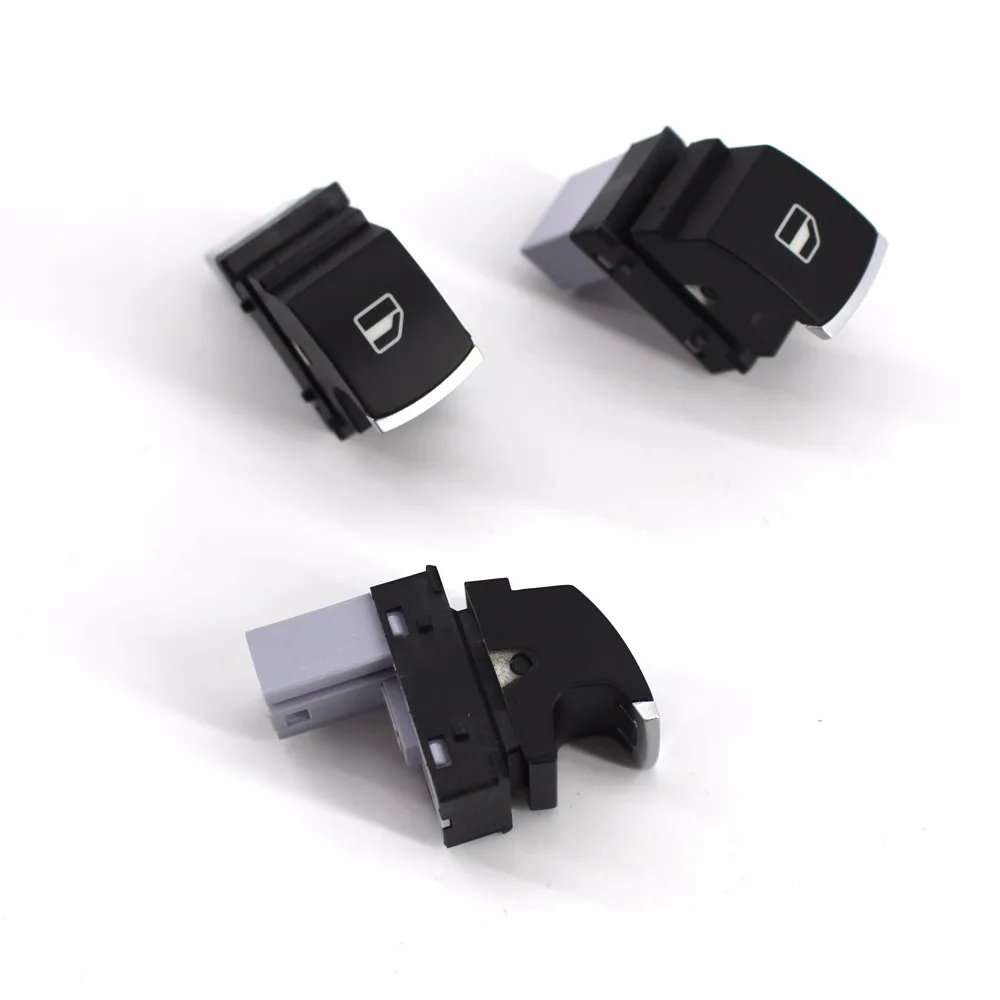 6PCS Chrome Window Headlight Mirror Switch Set for VW Passat B6 CC Golf Jetta |