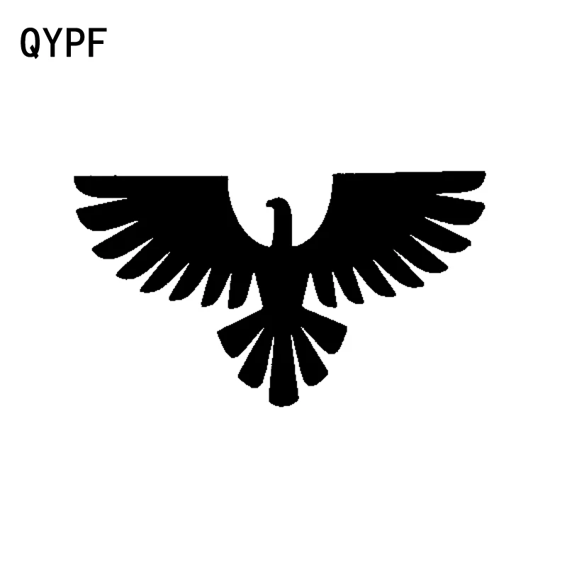 

QYPF 15,5 см * 8,9 см интересный виниловый автомобильный Стайлинг с изображением животного орла наклейка на окно автомобиля черная/Серебряная Фотография