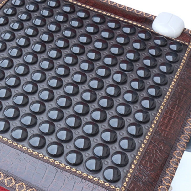 

New Infrared Heating Mat Natural Jade Tourmaline Massage Cushion Pain Relief Back Waist Relieve Muscle Health Care Seat Mat 220V