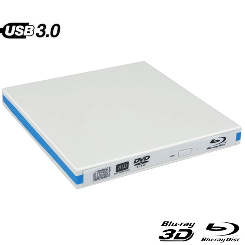 Внешний оптический привод USB 3 0 Bluray 3D плеер рекордер DVD +/ RW для ноутбука компьютера