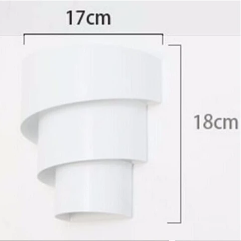

Modern LED Wall Lamp For Bathroom Bedroom livingroom Wall Sconce White/Black Indoor Lighting AC85-265V Bedside Wall Light