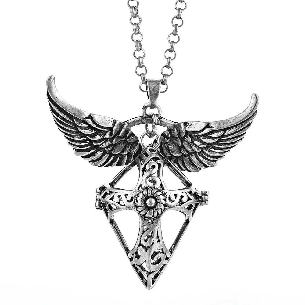 va-099-b 6 design Mexico Chime Angel Ball Caller Locket Necklace Vintage Pregnancy Necklace dropshipping VA-097 - Окраска металла: va-099-b