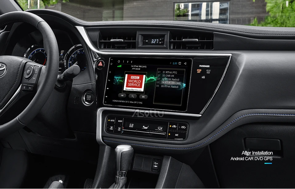 Asottu DSP android 9,0 px30 автомобильный DVD для Toyota Corolla Auris Fortuner Estima vios Innova gps навигация