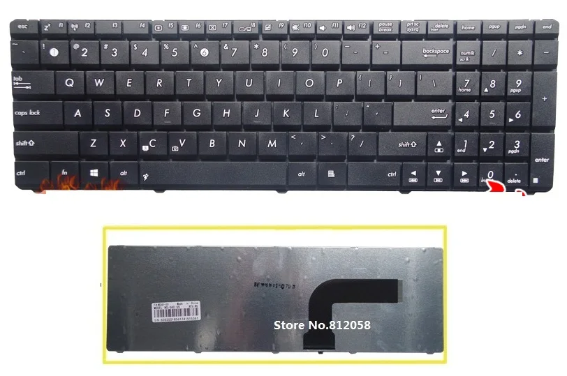 

SSEA US New Keyboard For Asus A52 A52D A52DE A52F A52JC A52JB A52JB A52JE A52N W90 W90V W90VN W90VP