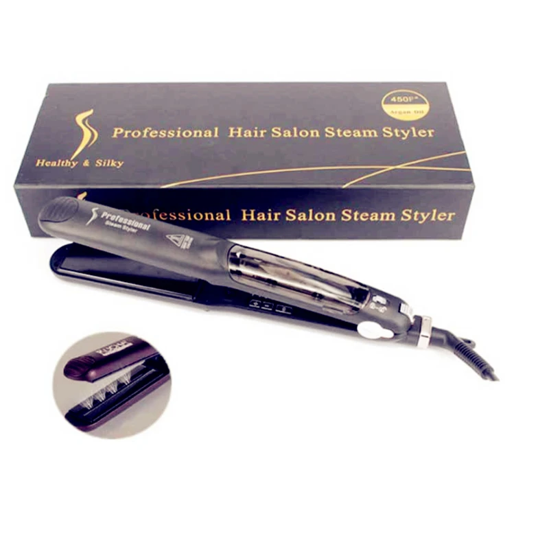 Утюжок с турмалиновым керамическим испарителем и функцией пара|professional hair