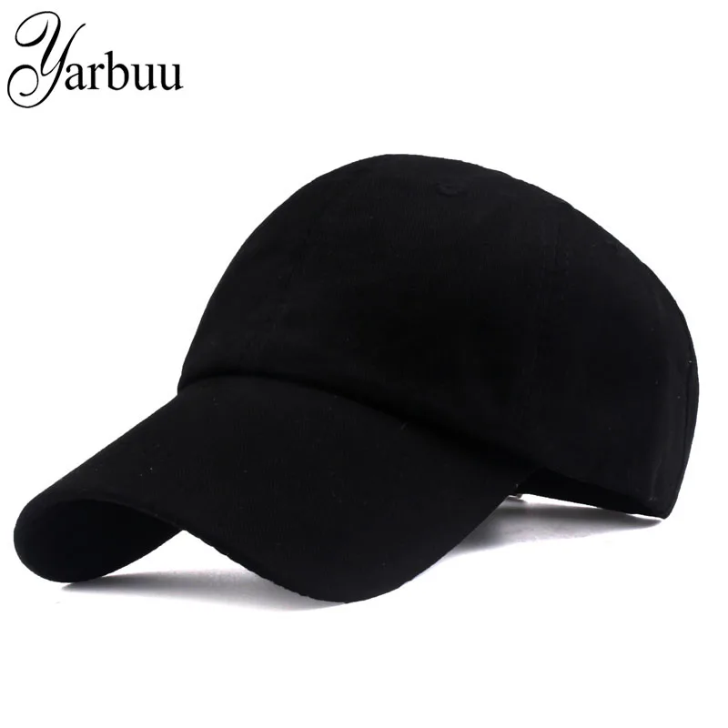 

[YARBUU] new brand baseball cap fitted hat solid colour casual caps high quality Unisex hat men women cap hip hop snapback hats