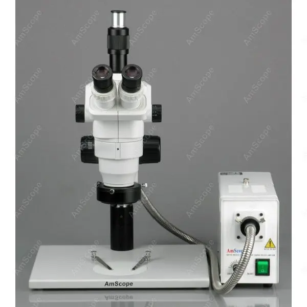 Зум микроскоп AmScope поставки 3.35X 45X стерео зум с волоконно оптическим кольцевым