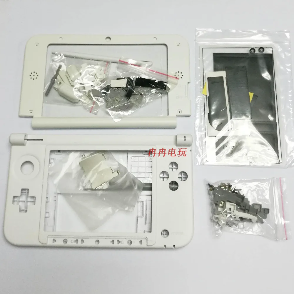 Чехол для игровой консоли 3DS XL/LL серебристый Сменный с полным корпусом и кнопками