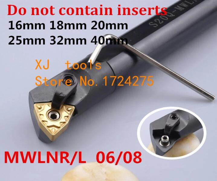 Токарный станок с углом 95 S16Q MWLNR06 S20R MWLNR08 S18Q S25S S32T MWLNL08|Держатель инструментов| |