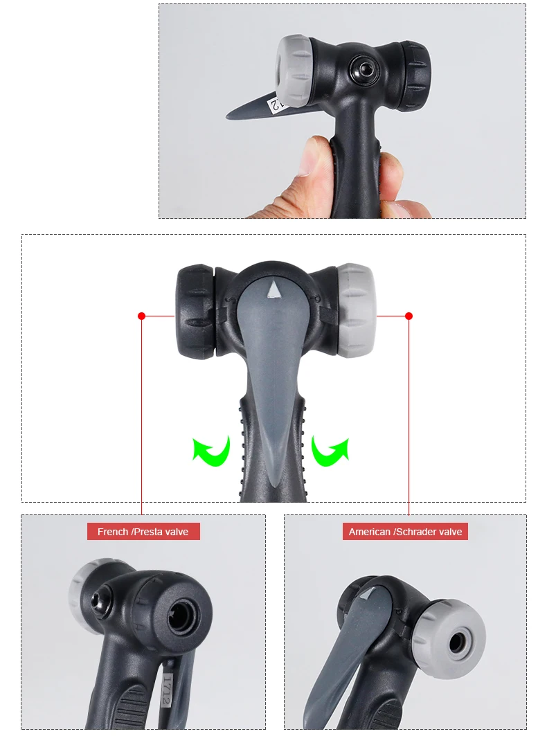 Адаптер для велосипедного насоса, подходит для Schrader Presta F/V A/V W/Hose, Цикл блокировки, аксессуар для надувания, дополнительно, Умный клапан, Bleeder, сплав