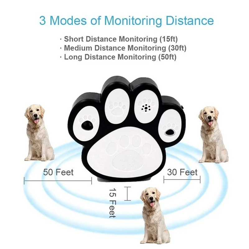JORMEL Pet безопасности человека мини Paw Анти лай ультразвуковое устройство кора