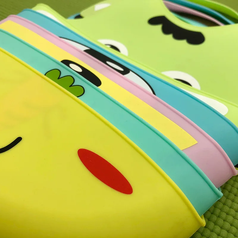 1PC Baby Food Grade Silicone Bibs Children's Dinner Pockets Waterproof Disposable Cartoon Rice Bowls | Детская одежда и обувь