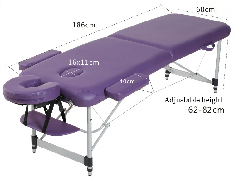 Профессиональная Алюминиевая портативная Расслабляющая складная Массажная