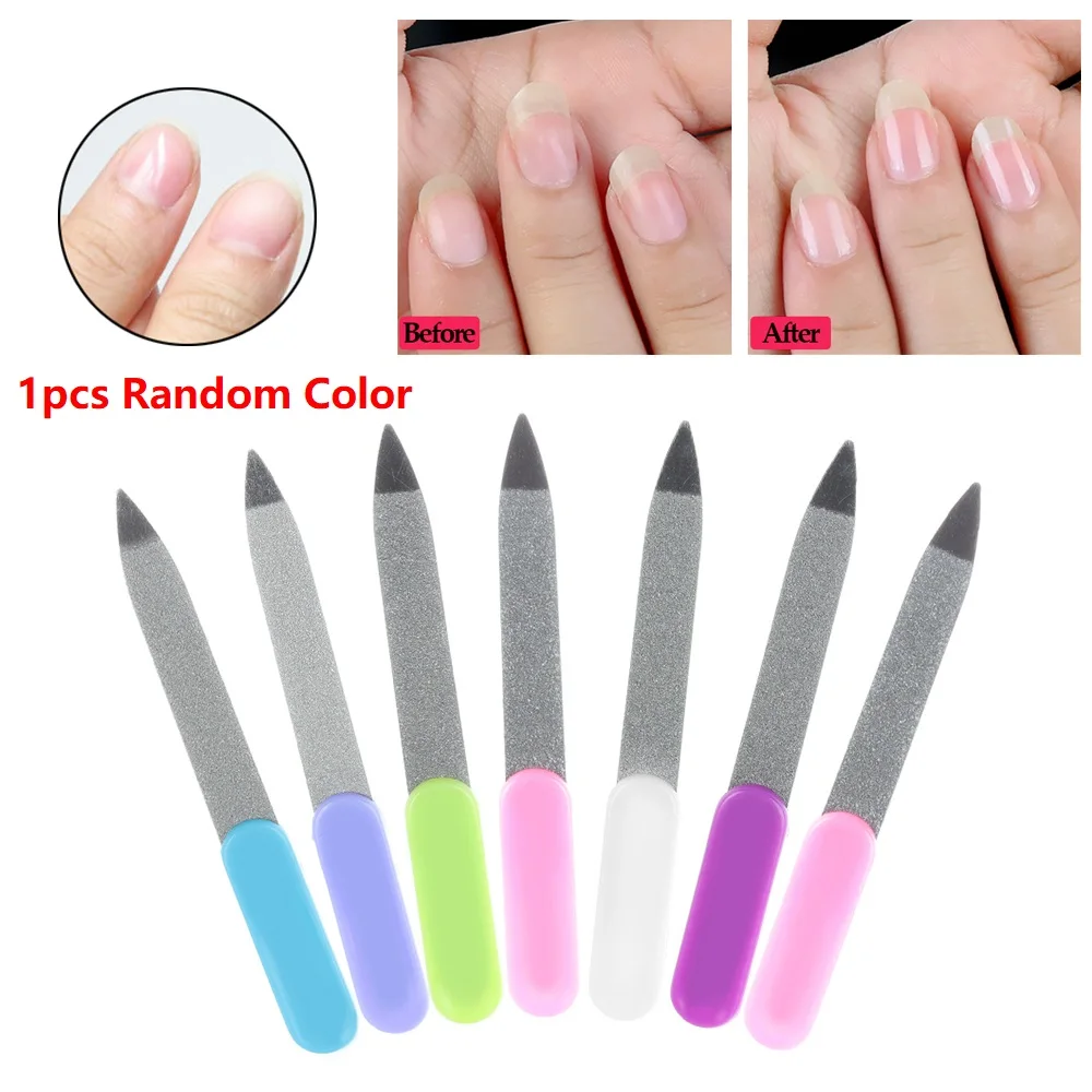 Nail File 1 шт. двусторонний педикюрный пилочка для черных ногтей атласный край вросший носок ноготь инструмент для очистки ногтей Onychomycosis Paronychia - Цвет: Nail File