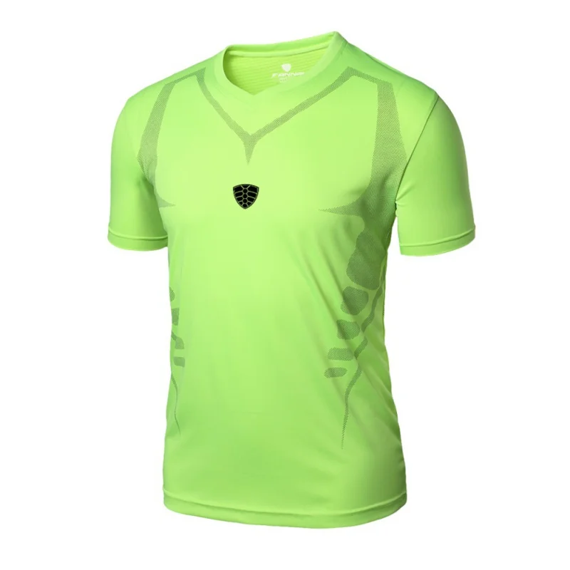 Men Training T Shirt Gym Breathable Clothing Sportswear Professional Men's Running Quick Dry Short Sleeve Sport shirts | Спорт и