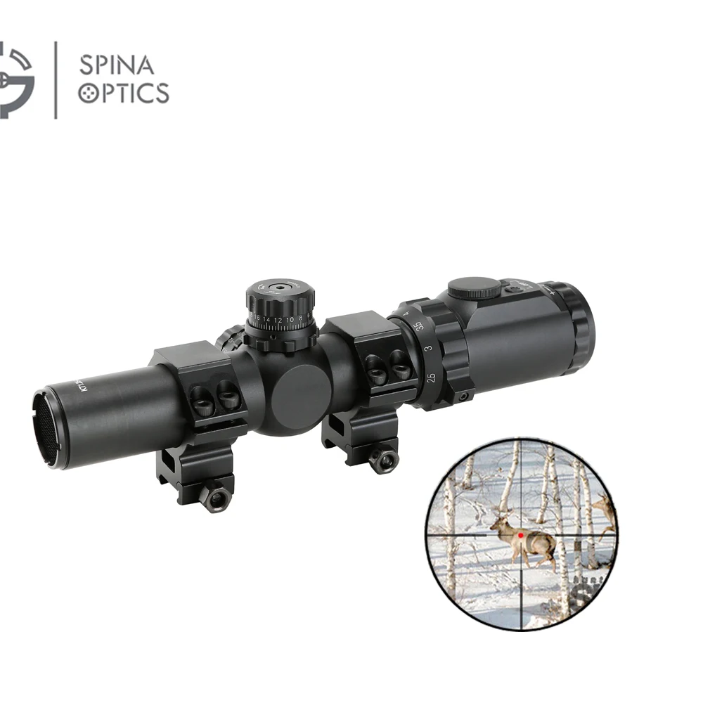 SPINA OPTICS новая Тактическая Военная Охотничья винтовка 1 25-4x30 с рельсовым