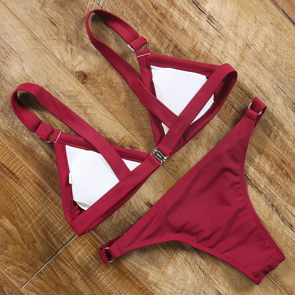 Бикини пуш-ап бразильский комплект бикини 2019 трендовый Регулируемый купальник