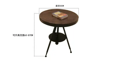 Table diameter 55 Луи мода небольшой круглый стол кофе стул простой свежий творческий гостиная спальня Чайный дом балкон Повседневная - Цвет: Table diameter 55