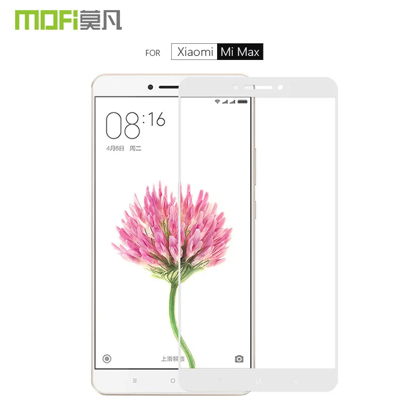 Xiaomi mi Max стекло пленка MOFI полный экран Покрытие Закаленное для протектор экрана
