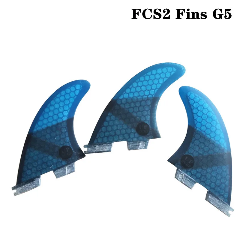 Набор плавников для серфинга FCS2 G5/G7/K2.1 FCS ii G5/G7/K2.1 плавники для серфинга для доски для серфинга sup доска из стекловолокна соты - Цвет: UP-Blue G5