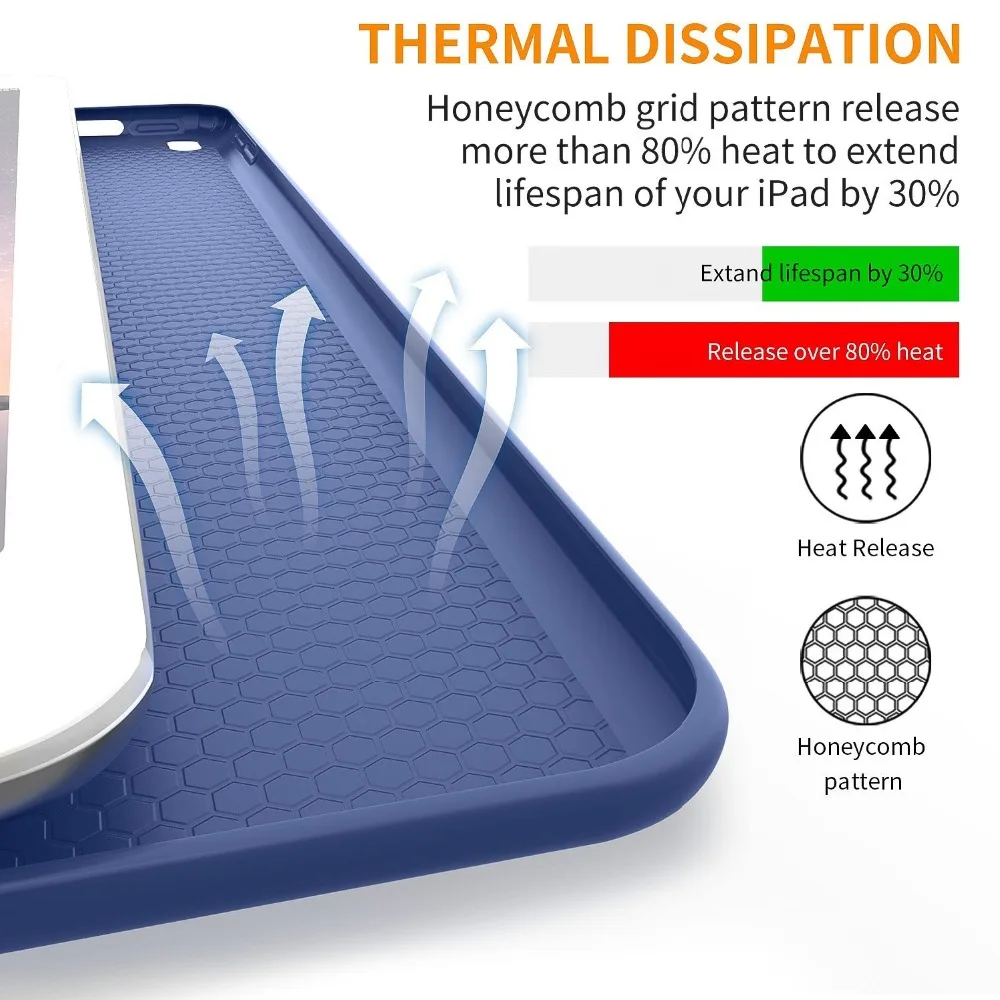 Чехол для iPad Pro 10 5 чехол Air 3 из искусственной кожи с силиконовой мягкой задней